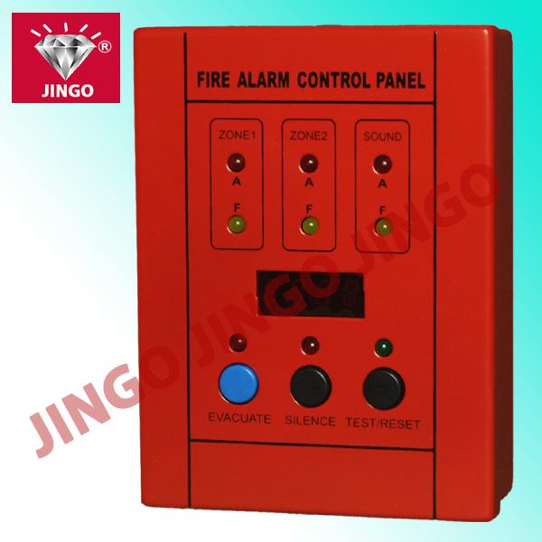 Cheap 2 wire bus conventional fire alarm 24V systems control Slave panel 2 zones for sale
