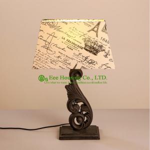 Europe Style Table Lamp Iron Fabric Source Light Residential Lighting