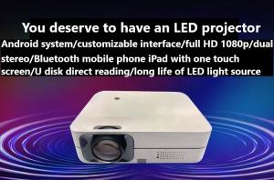 China 1920*1080dpi WIFI LCD Android Mini Portable Projectors For Hotel Cinema on sale