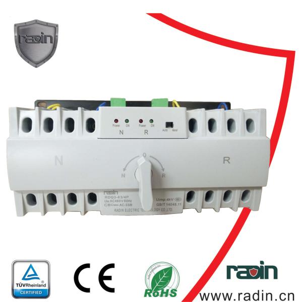 Cheap Static Automatic Changeover Switch 100A - 1250A 0.2s Fixed Auto Recovery for sale