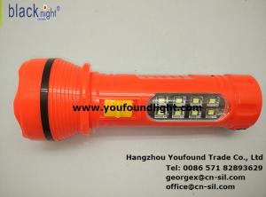 BN-401-1S Emergency Lighter Solar Torchlight LED Flashlight with Side Lamp