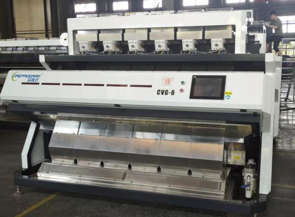 Cheap 6 Chute Maize Grain Color Sorter 3-6 T/H Internet Connection Remote Control for sale