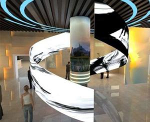 P2.5 P3 P4 Soft Module Curved Flexible Led Display Screen For Cylindrical Column Use