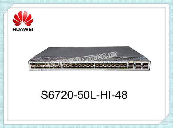 Cheap Huawei Switch S6720-50L-HI-48S-DC 48 X 10 Gig SFP+ 6 X 40 Gig QSFP+ With DC Power Supply for sale