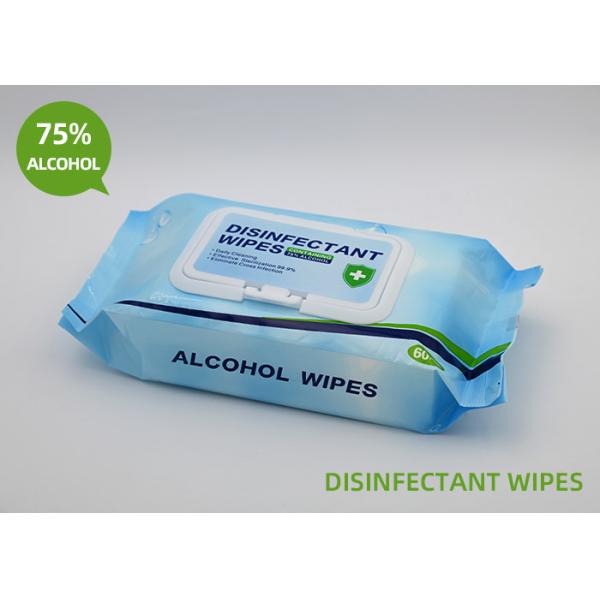 Effective Virus Elimination Alcohol Disinfectant Wipes Size 14*20cm