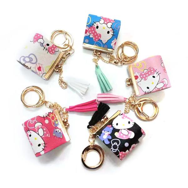 Cheap Chorme Plating Personalized Leather Keychain for sale