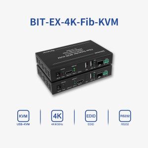 China Bitvisus 4k60 Industrial Single Mode 20km LC to LC KVM Transmitter Receiver HDMI Fiber Extender on sale