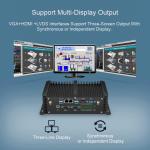 Dual LAN Dual COM Fanless Industrial PC With Dual Channel DDR4 Windows 10 Linux