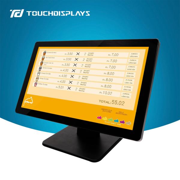 Cheap 18.5" PCAP Touch Screen Card Reader POS Machine for sale