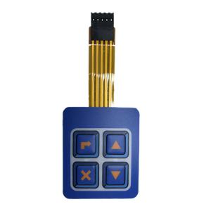 Customized Membrane Switch Pad Circuit Single/Double/Multi-layer Contact Rating 50mA/50V DC for 30°C To 80°C