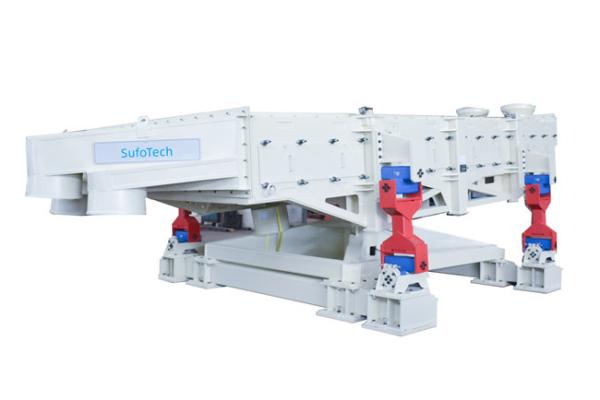 Variable elliptical vibrating screen machine for paper pulp fine particle