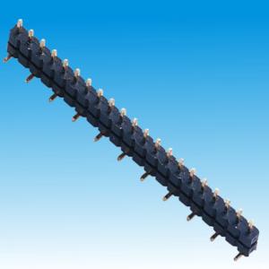 Best 0.40SQ Board PCB Header Connector , Spacer Single Row Pin Header SMT 1.27mm wholesale