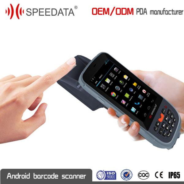 Cheap Waterproof Outdoor Android 5.1 Fingerprint Scanner PDA with GPS Touch Screen for sale