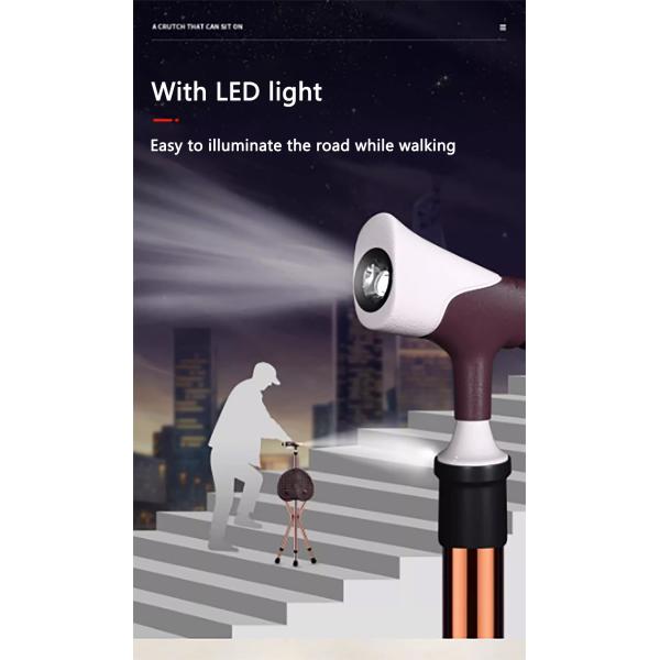 Convenient Walking Feature in Brown Cane Folding Chair for Easy Mobility