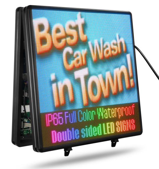 Cheap Double Sides LED Window Display Signs P3 RGB High Resolution Video Wall for sale