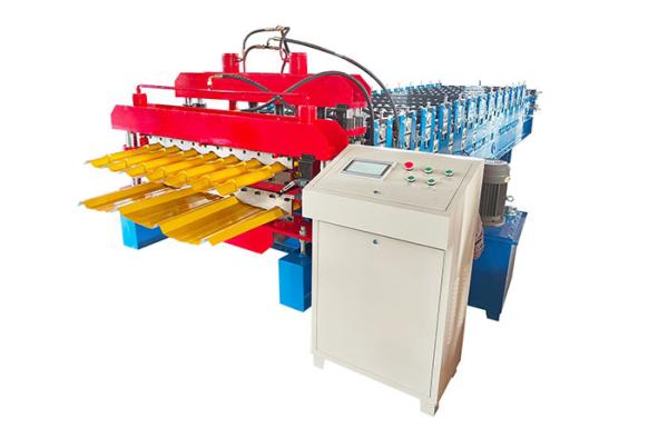 Cheap Automatically PPGI GI PPGL GL Double Layer Roll Forming Machine 8*1.5*1.5m for sale