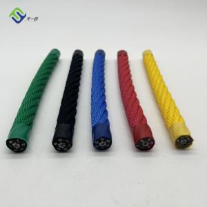 Colored Polyester 16mm Playground Combination Rope for Climbing Net