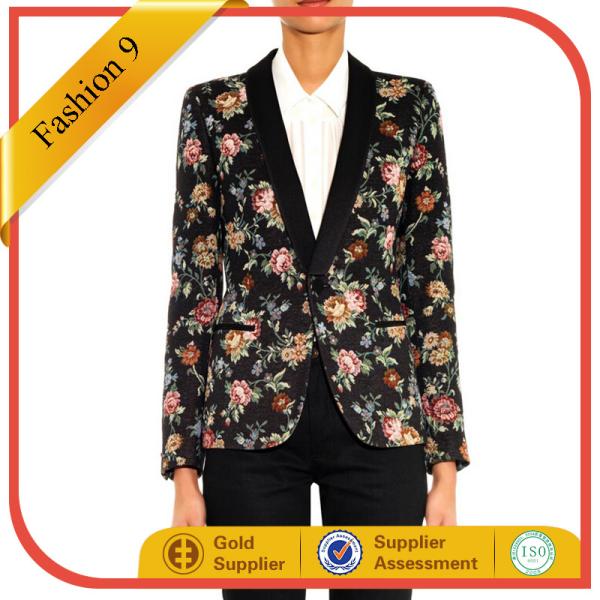 Cheap 2014 newest autumn textured fabric white woman jacket with pad shoulders for sale