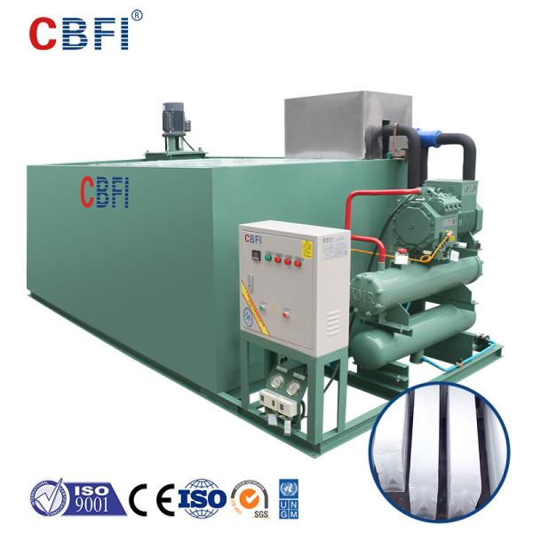 Cheap CBFI 2 Ton Freon System Ice Block Machine With Video Power Saving for sale