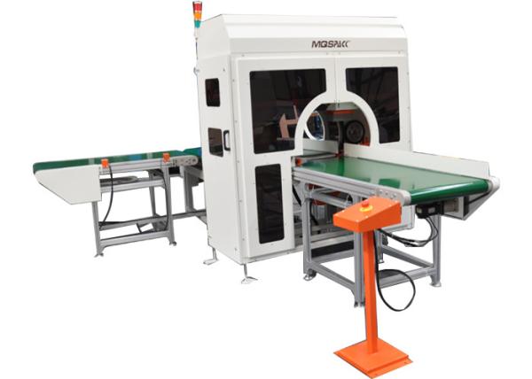 Cheap Full Automatic Horizontal Wrapping Machine , 5m/Min Horizontal Stretch Wrapping Machine for sale