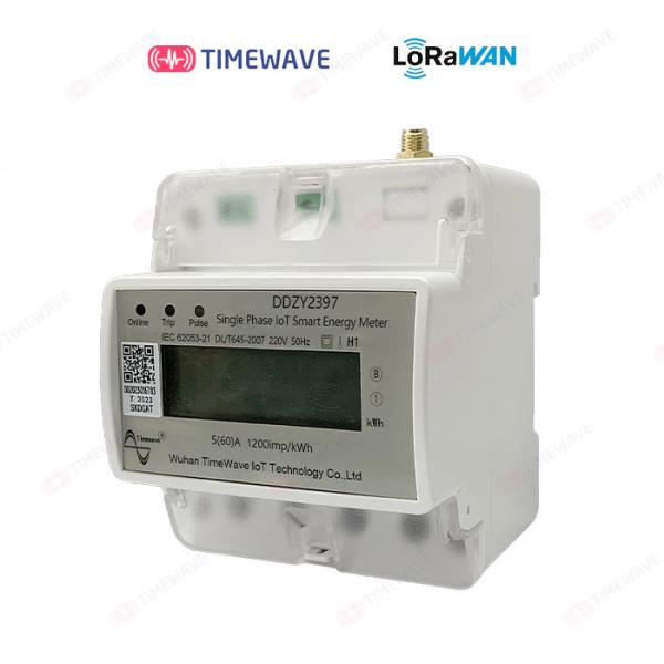 Cheap Single Phase RS485/LoRaWAN/CAT.1 Modbus DIN Rail Smart Prepaid Digital Energy Meter for sale