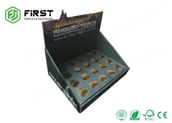 Cheap Customized Counter Display Racks With Holes Retail Promotion Cardboard Counter Display for sale