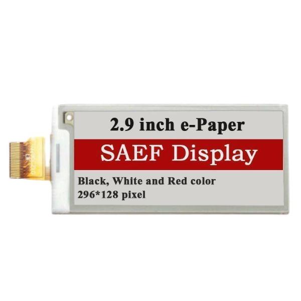 Cheap 2.9 Inch E Paper Module Durable Sunlight Readable Screen 128x296 SPI interface for sale
