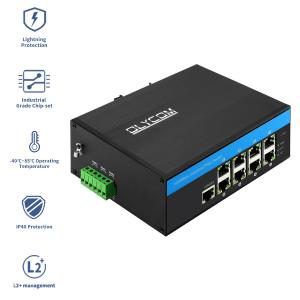Best Layer 2 Manageable Ethernet Switch 8 Port PoE Gigabit 802.3Af/at 240W Vitesse Based CE wholesale