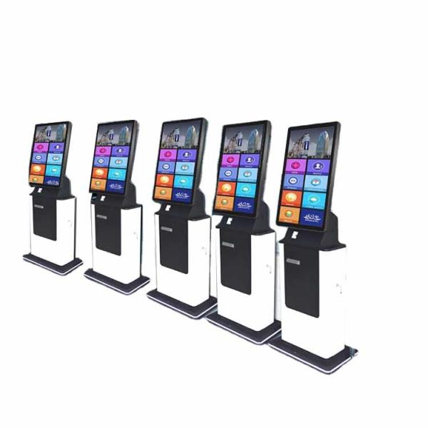 Cheap 23 Inch Self Ordering Kiosk Touch Screen Scanner Self Order Pos System for sale
