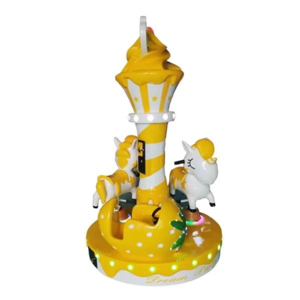 Cheap Merry Go Round Kiddie Ride Game Machine Coin Operated For 3 Players for sale