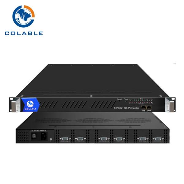 Cheap 24 Channel AV To IP Converter Mpeg 2 Video Encoder With ASI And SPTS MPTS Over UDP COL5181X for sale