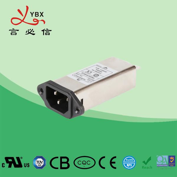 Cheap Yanbixin General Inline EMI Filter With IEC320 Socket , Electrical Outlet Noise Filter for sale