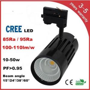 China CREE COB LED Track Light 3 years warranry isolated IC constant driver high PFC CRI lumen on sale