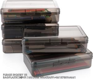 China Multipurpose Utility Storage Box- Large Capacity Clear Plastic Storage Box For Pencils Stackable Pencil Box on sale