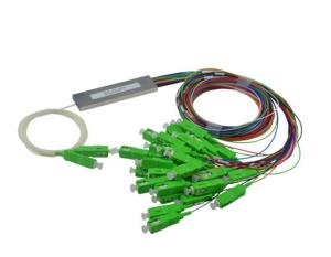 China 2x32 SC APC colored 0.9mm fiber cable single mode mini  PLC splitter on sale