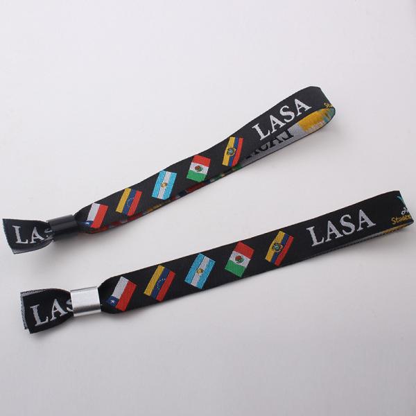 Cheap Fashionable Custom Wrist Band With Polyester / Satin Material for sale