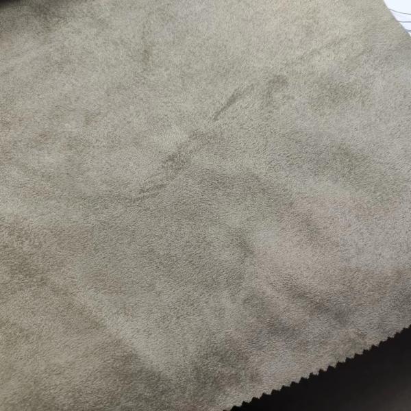 Cheap Dyed 100% Polyester 50D*75D Suede Fabric Pd Coated For Jacket Garment for sale