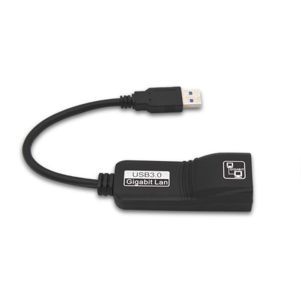 Cheap Portable Aluminum USB 3.0 To Ethernet Adapter with 10 or 100Mbps Connection for sale