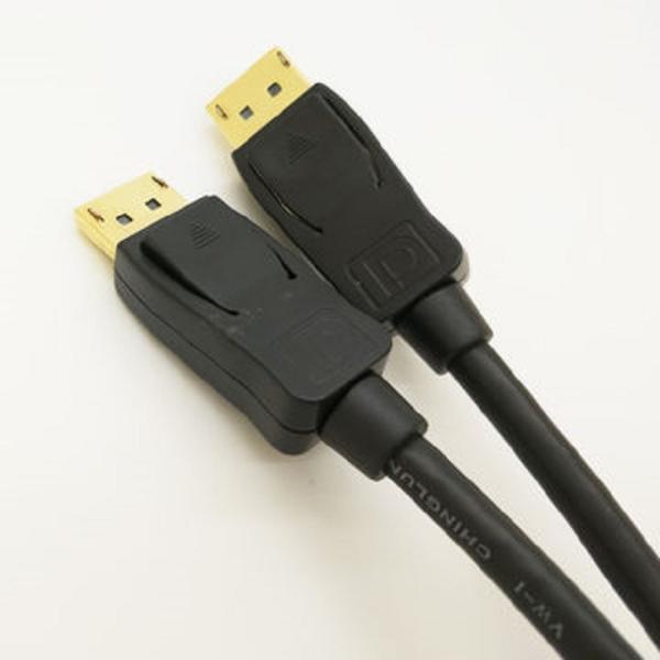 Cheap Black PVC Jacket Bidirectional 6.6FT Dp To Dp Cable for sale