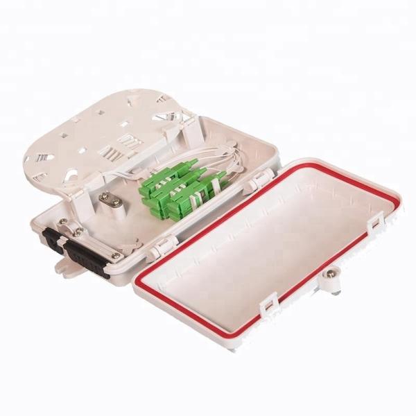 Wall And Pole Mountable FTTH Fiber Optic Distribution Box 1 Input 4 Output