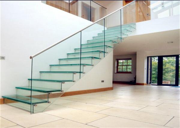 Cheap Closed Riser Straight Floating Steps Staircase / Floating Spiral Staircase for sale