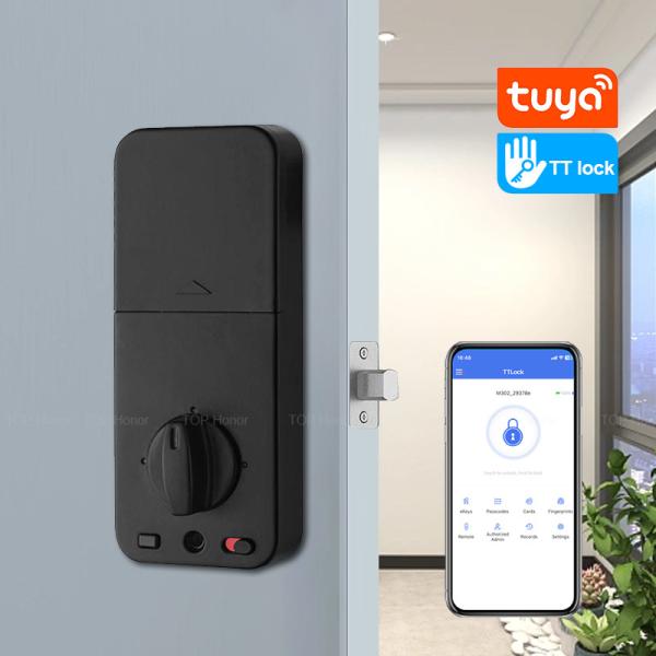 Cheap Biometric Deadbolt Code Door Lock Card Key Access TTLock Tuya App Remote Control for sale