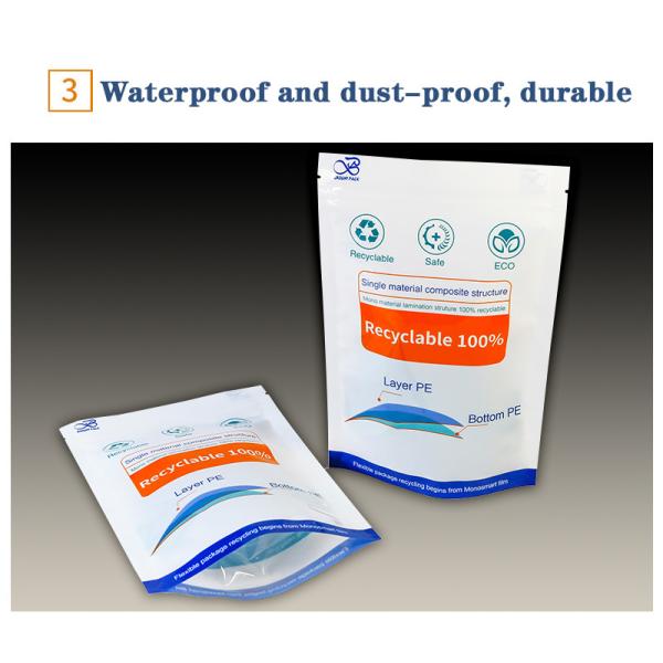 Custom Stand Up Recyclable Plastic Bag