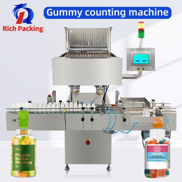 Cheap Candy Gummy Counting Bottling  Counter Machine 16 Channel Automatic for sale