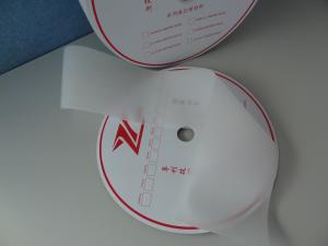 Silk Screen Hook And Loop Roll / Clear Nylon Non-Brushed Loop Fastener Tape