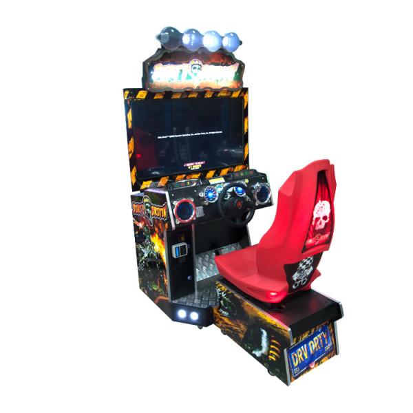 Cheap Coin Operated Racing Game Machine , Dirty Drivin Arcade Machine With 42" LCD for sale