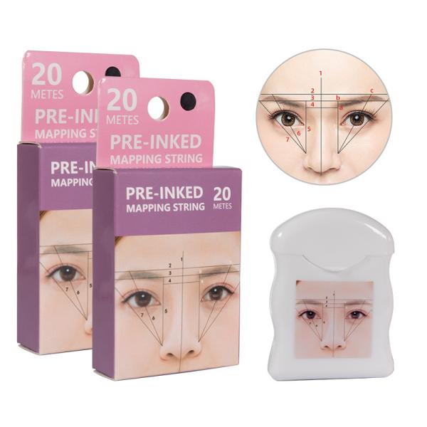 Cheap Micro Per - Inked Brow Mapping String Line For Microblading Eyebrow Black 10m 20m for sale