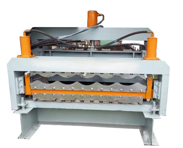 Cheap Space Saving Double Layer Roll Forming Machine Rib Type Fatigue Resistant for sale