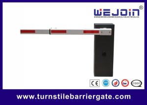 China Card Reader Car Parking Barrier Gate Aluminum Alloy Motor With Loop Detector on sale