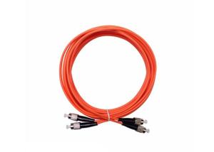 China FC-FC OM2 Duplex Fiber Optic Patch Cord 15m 50/125 Orange LSZH 2*3.0mm on sale